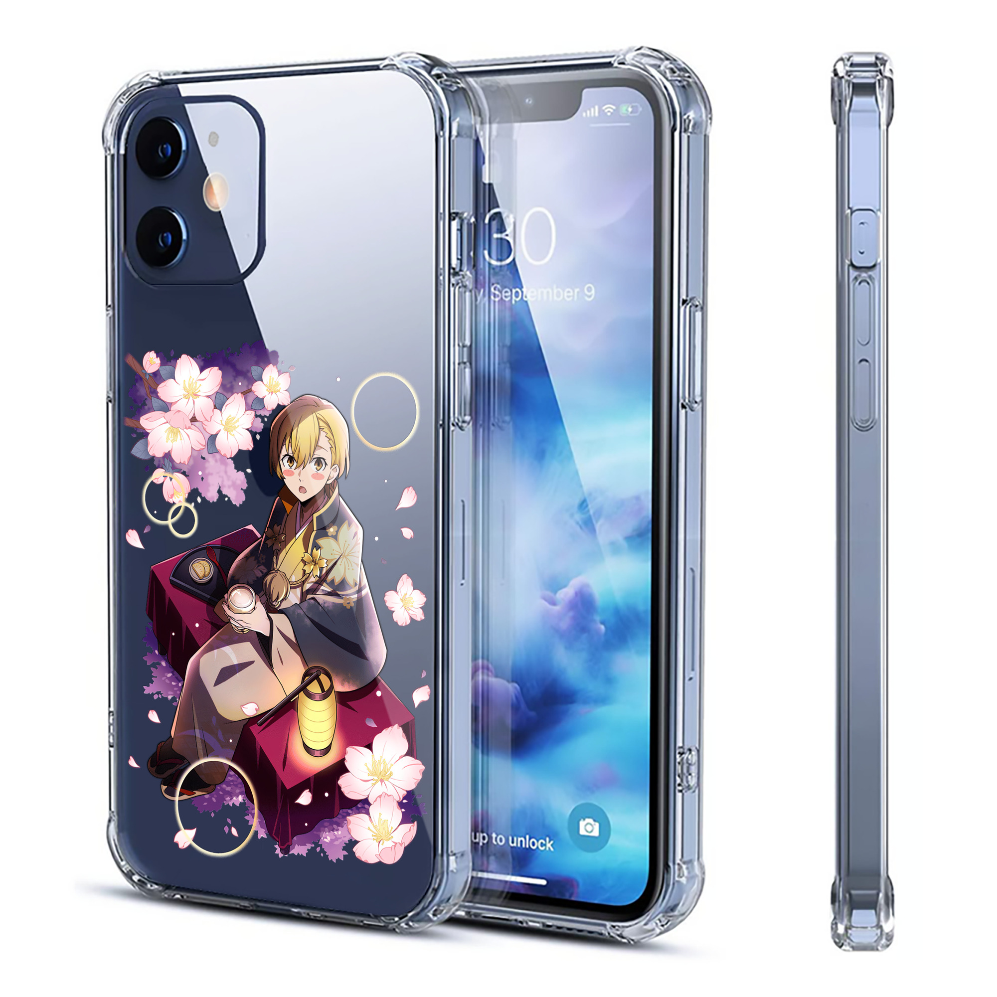 （画像用） 文豪ストレイドッグス Bungo Stray Dogs 【iPhone 12シリーズ対応】透明スマホケース（クリアソフトケース）